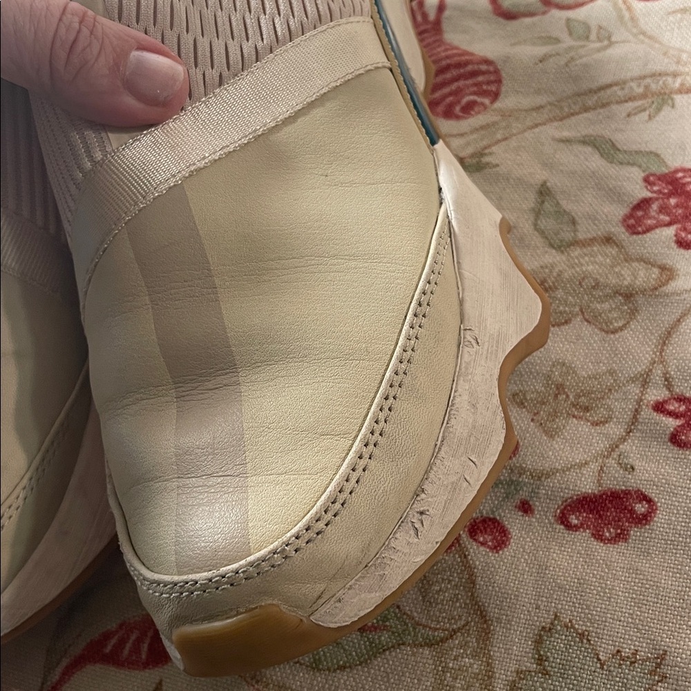 Sorel Kenetic Impact II Mule Slip On Beige and Teal Mesh Sneakers - Picture 11 of 12